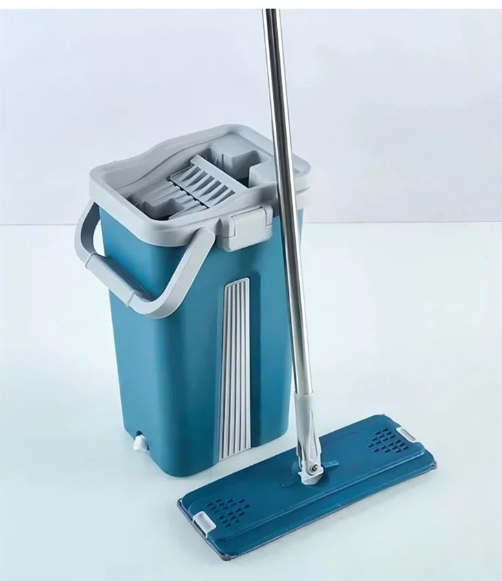 360 Degree Flat Head Mop And Bucket Set